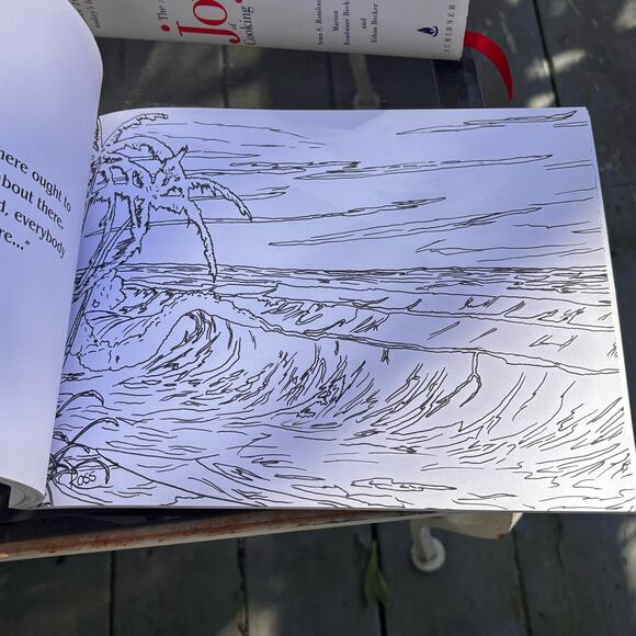 The Official Bob Ross Coloring Book The Colors of the Four Seasons Unused - Picture 7 of 8